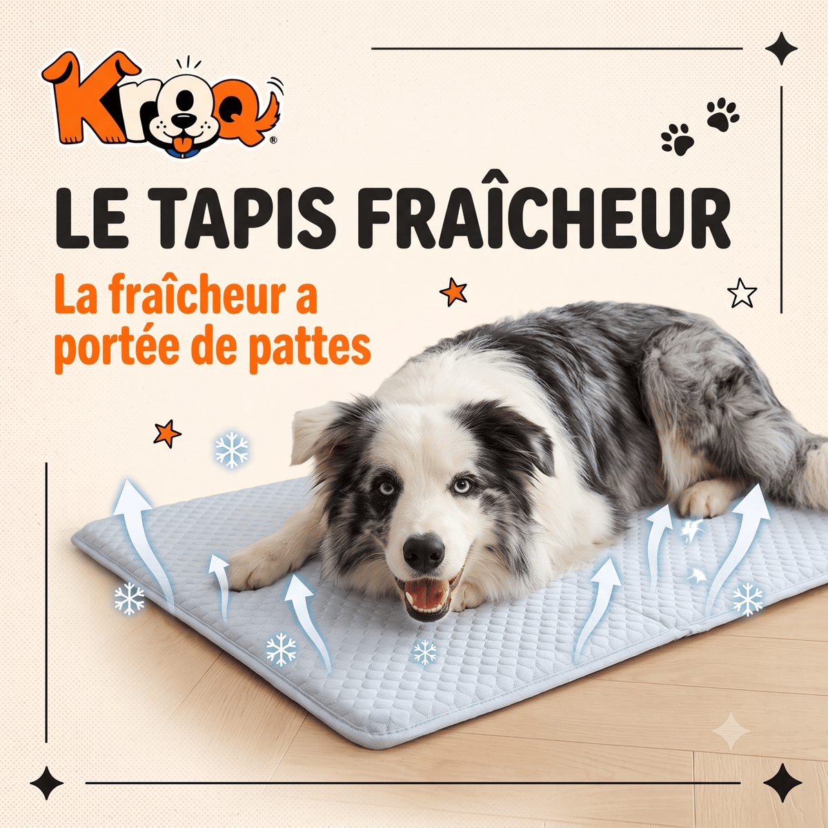 Matelas Rafraîchissant pour Chien Kroq-Frais® - Kroq