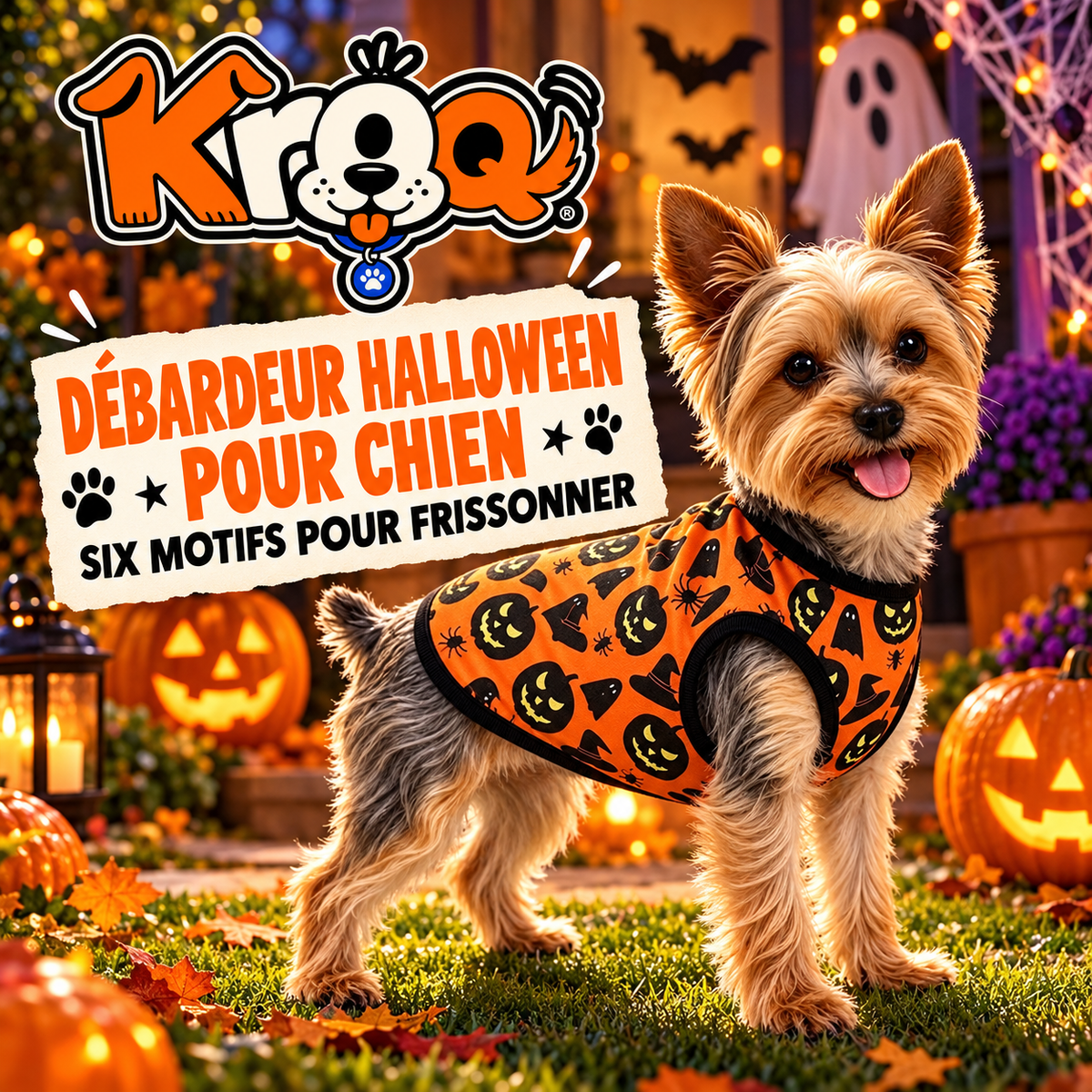 Débardeur Halloween pour chien Kroq – Six motifs