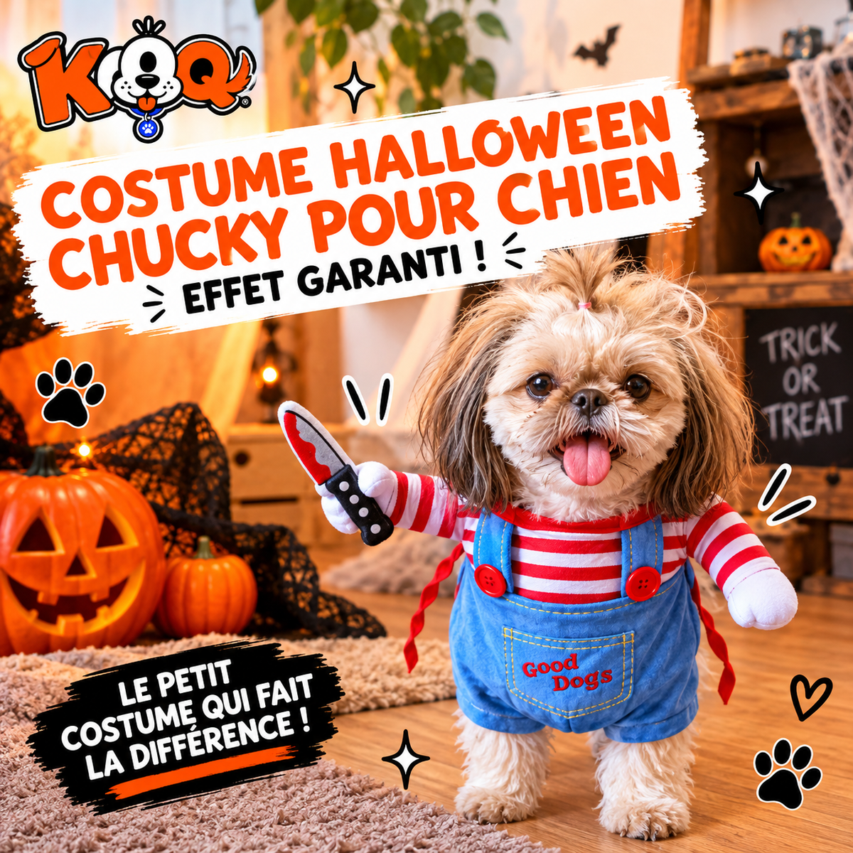 Déguisement Halloween pour chien Kroq