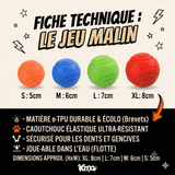 La Kroq-Ball® Balle Ultra-Résistante pour Chien / Indestructible et Flottante - Kroq
