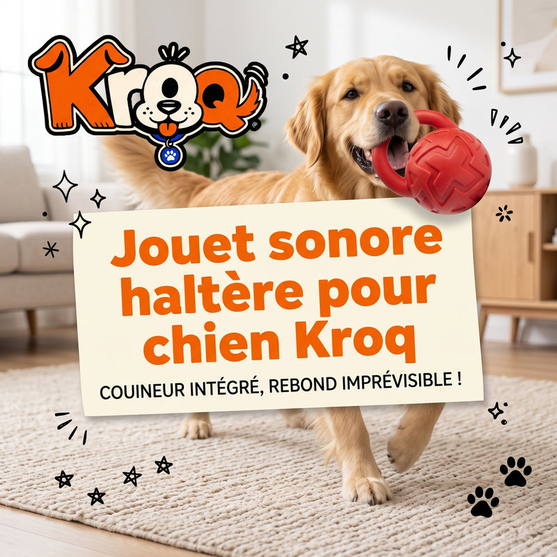 Jouet sonore haltère pour chien Kroq - Kroq