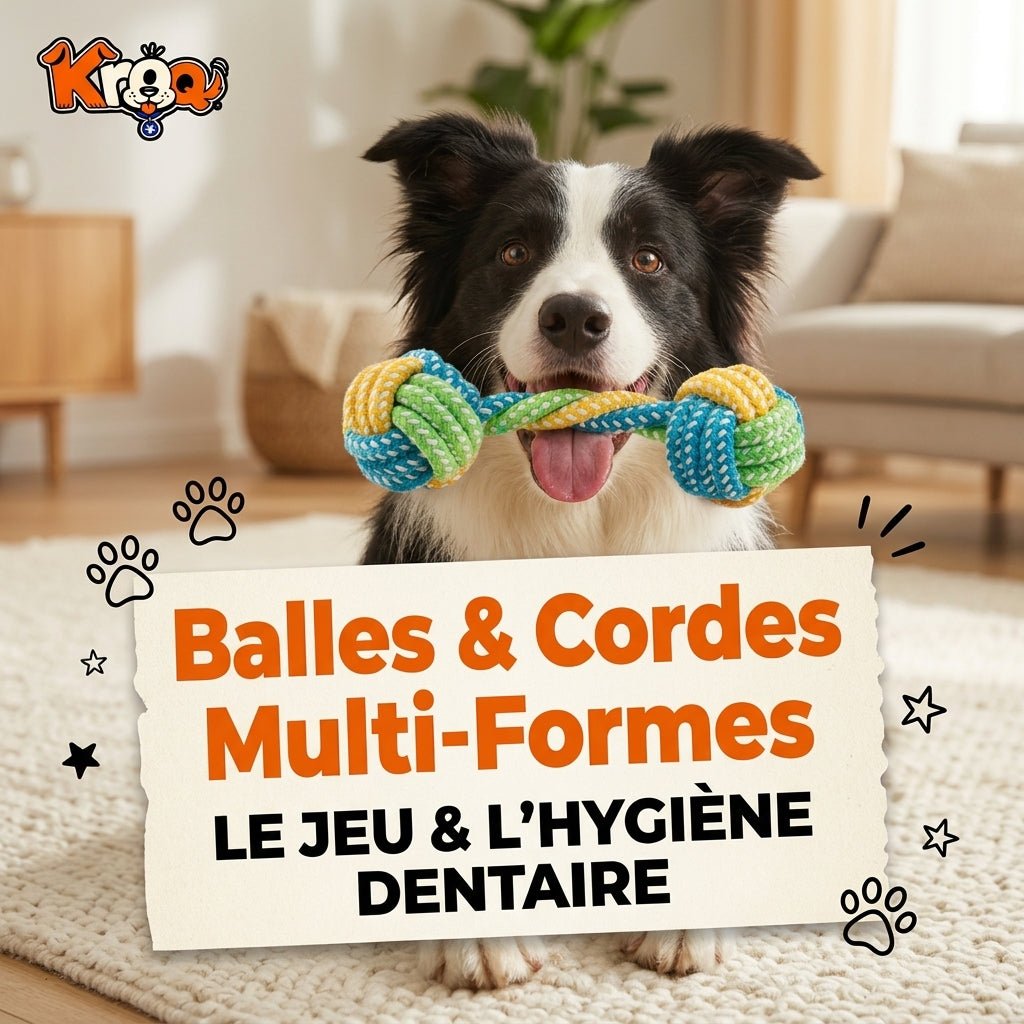 Jouets en coton tressé pour chien Kroq – Sept formes au choix - Kroq