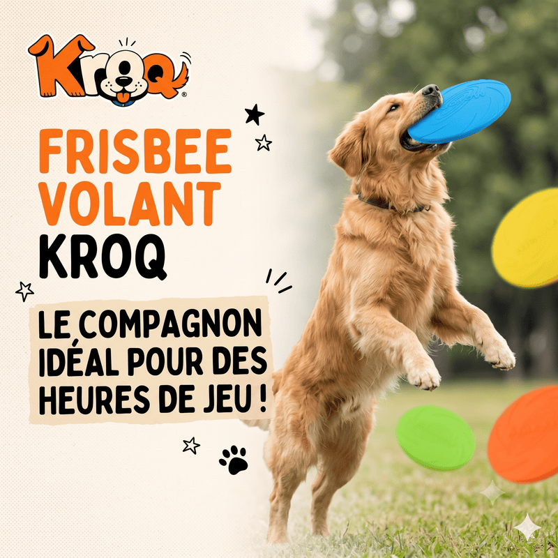Frisbee Volant Kroq® – Le Disque de Dressage Aérodynamique et Ultra-Résistant pour Chien - Kroq