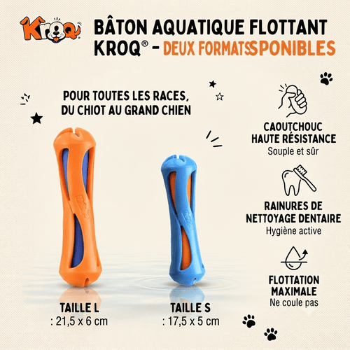 Bâton flottant pour chien Kroq