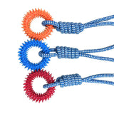 Anneau à Pointes & Corde Kroq® – Le Jouet Dentaire 2-en-1 Ultra-Résistant pour Chien - Kroq