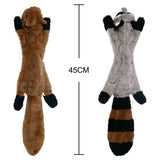 Funny Simulated Animal No Stuffing Dog Toy with Squeakers Durable Stuffingless Plush Squeaky Dog Chew Toy Crinkle Pet Squeak Toy - Kroq