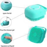 Brosse de Bain et Massage en Silicone Kroq® – L'Accessoire 2-en-1 pour le Shampooing des Chiens et Chats