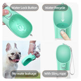 Gourde Portable Kroq® – L'Accessoire d'Hydratation Indispensable pour Chiens et Chats en Promenade