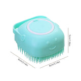 Brosse de Bain et Massage en Silicone Kroq® – L'Accessoire 2-en-1 pour le Shampooing des Chiens et Chats