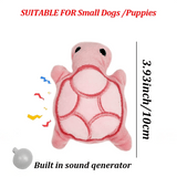 P'tite Tortue Sonore Kroq® – La mini-peluche doudou interactive pour chiots et petits chiens - Kroq